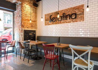 Le restaurant madrilène Serafina a fait confiance à MisterWils, architecture d'intérieur, vintage, décoration, furniture for free souls