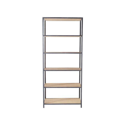 ÉTAGÈRE EN MÉTAL ET EN BOIS VIENA style industriel | Trouvez-la chez MisterWils. Plus de 4000m² d'exposition.