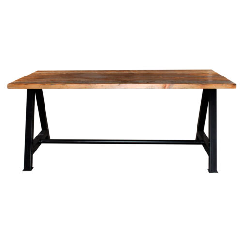 TABLE DE SALLE À MANGER EN BOIS TRIBECA industriel | Trouvez-la chez MisterWils. Plus de 4000m² d'exposition. 1