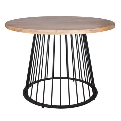 TABLE EN MÉTAL ET EN BOIS HARPER industriel | Trouvez-la chez MisterWils. Plus de 4000m² d'exposition.