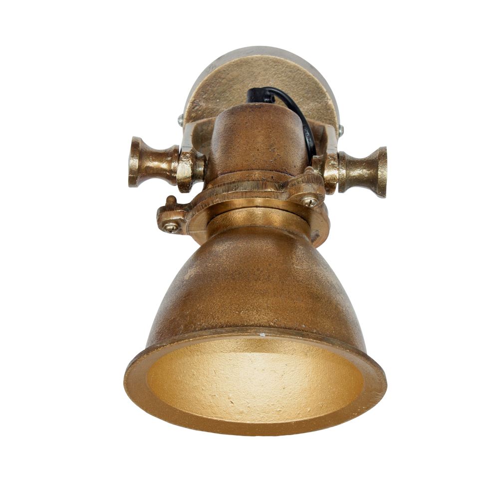 mister-wils-lampe-applique-murale-industriel-bronze-sangara-3 SANGARA Applique murale de style vintage/industriel, fabriquée en métal, finition bronze effet ancien. Culot E14. Max 40W. Dimensions: Ø14.5x21x18 cm