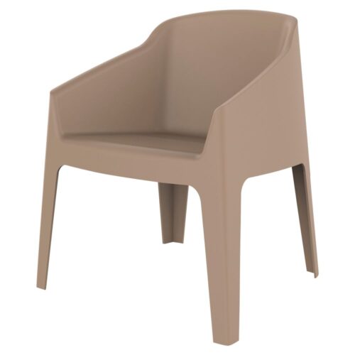 FAUTEUIL D'EXTÉRIEUR EMPILABLE BAKU RECYCLED | Trouvez-la chez MisterWils. Plus de 4000m² d'exposition. 1