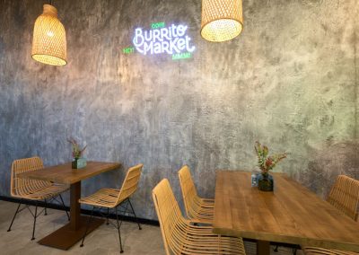 Burrito Market, un nouveau concept gastronomique à Séville avec MisterWils, furniture for free souls, architecture d'intérieur, vintage...