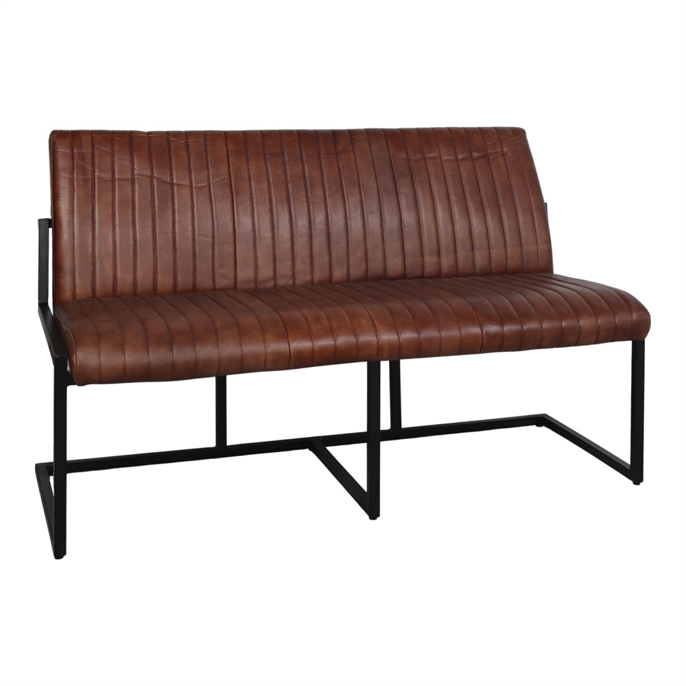 misterwils-banc-acier-cuir-barny-2 BANC EN CUIR ET EN MÉTAL BARNY style industriel | Trouvez-la chez MisterWils. Plus de 4000m² d'exposition. 2