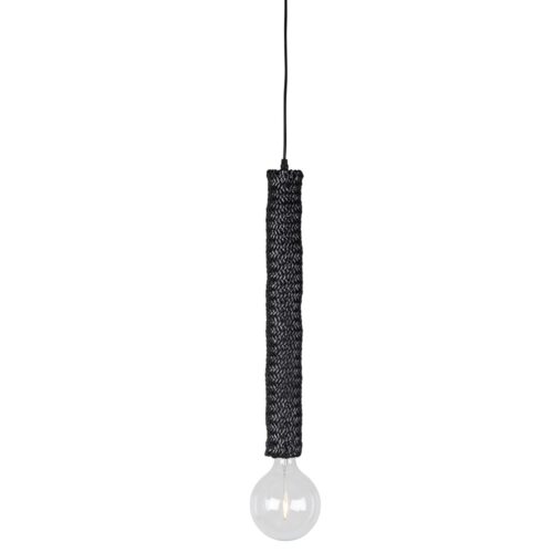 TANZANIA BLACK Lampe plafonnier de style scandinave fabriquée en bambou, finition effet naturel