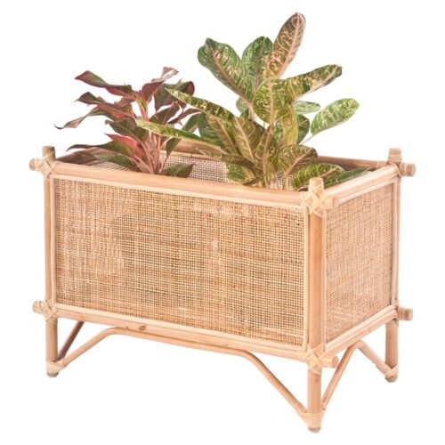 PLANTER Pot de fleurs fabriqué en bambou et en rotin. Trouvez-le chez Mister Wils. Plus de 4000m² d'exposition. Buffets, étagères, luminaires, tables, chaises, canapés et banquettes, tabourets, ventilateurs, plantes artificielles...