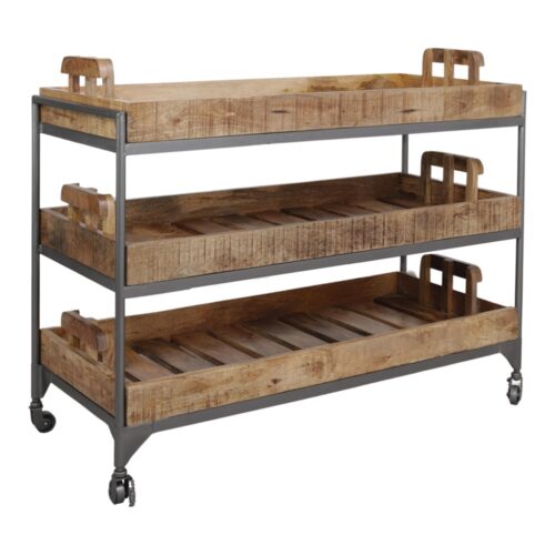 ÉTAGÈRE CHARIOT FRUTY style industriel Trouvez-le chez Mister Wils. Plus de 4000m² d'exposition. 1