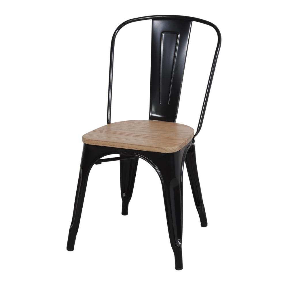 misterwils-chaise-metal-bois-lumber-noir-01 CHAISE EN MÉTAL LUMBER style industriel | Trouvez-la chez MisterWils. Plus de 4000m² d'exposition. 1