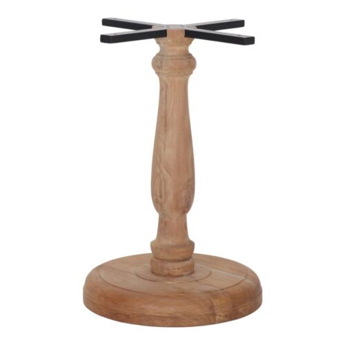 PIED DE TABLE HUBER, en bois de teck tourné | Trouvez-la chez MisterWils. Plus de 4000m² d'exposition. 1