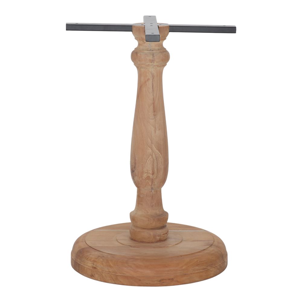 PIED DE TABLE HUBER, en bois de teck tourné | Trouvez-la chez MisterWils. Plus de 4000m² d'exposition. 2