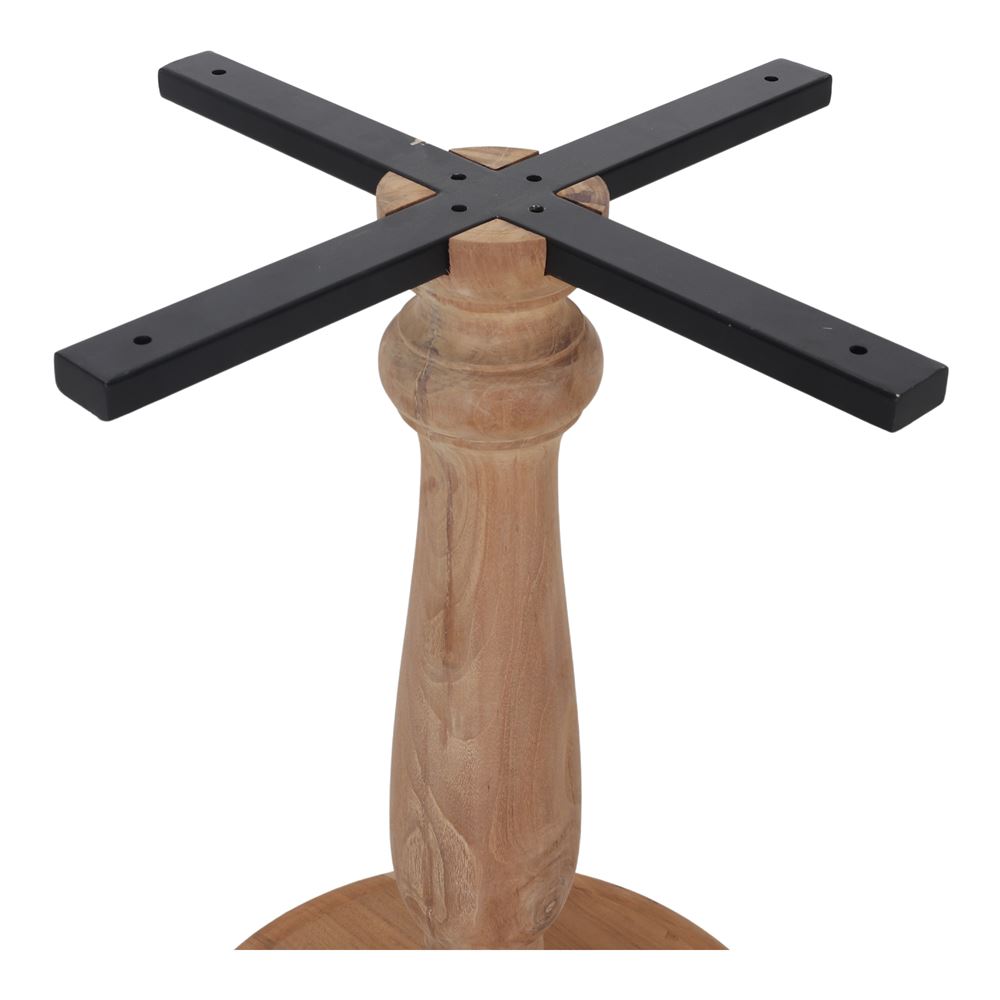 PIED DE TABLE HUBER, en bois de teck tourné | Trouvez-la chez MisterWils. Plus de 4000m² d'exposition. 4