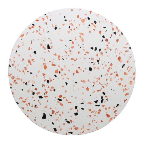 PLATEAU EN TERRAZZO BLANCO JULIE à bords droits | Trouvez-la chez MisterWils. Plus de 4000m² d'exposition. 4