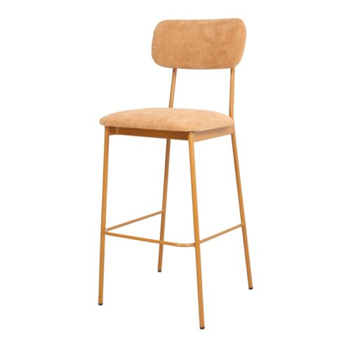 TABOURET HAUT TAPISSÉ BILOXI style Mid Century | Trouvez-la chez MisterWils. Plus de 4000m² d'exposition. 4