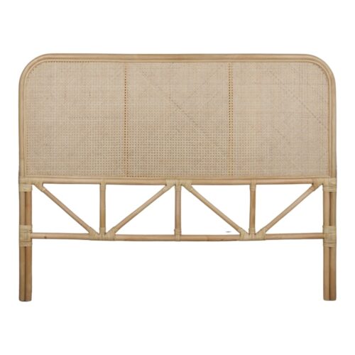 NOMAD NATURAL Tête de lit de style Japandi fabriquée en bambou et fibres de rotin naturel | Trouvez-la chez MisterWils. 1