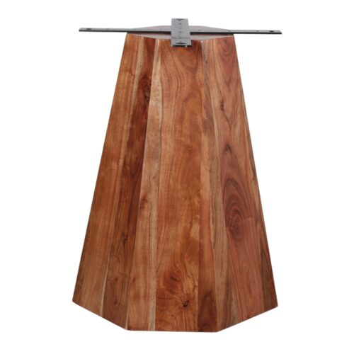 STRUCTURE POUR TABLE SASKIA avec pied centrale fabriquée en bois d'acacia avec base hexagonale. Trouvez-le chez MisterWils. 1