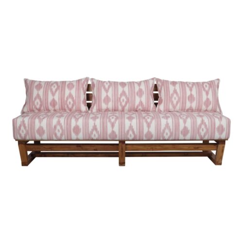 BANC EN BOIS AVEC COUSSINS WISCONSIN style méditerranéen | Trouvez-la chez MisterWils. Plus de 4000m² d'exposition. 1