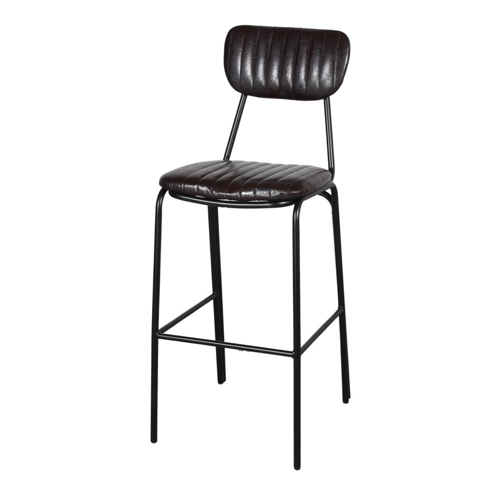 misterwils-tabouret-haut-similicuir-addy-marron-1 TABOURET HAUT EN MÉTAL ET CUIR ADDY mid century | Trouvez-la chez MisterWils. Plus de 4000m² d'exposition. 5