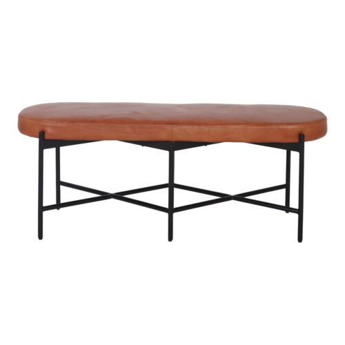 BANQUETTE TAPISSÉE EN CUIR DUMBY, Industriel Vintage | Trouvez-la chez MisterWils. Plus de 4000m² d'exposition. 1
