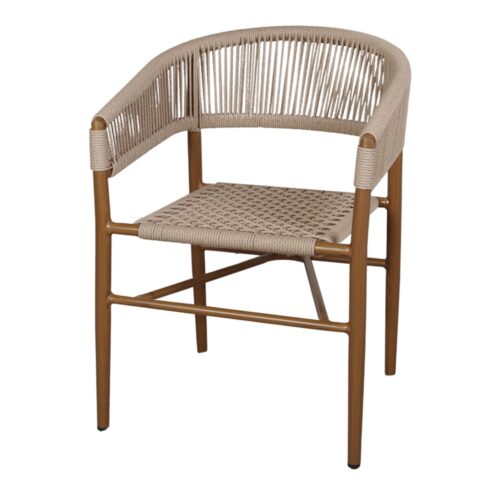 CHAISE EN CORDE ET MÉTAL VIVIAN de style Japandi | Trouvez-le chez Mister Wils. Plus de 4000m² d'exposition. Buffets, étagères... naturel 9