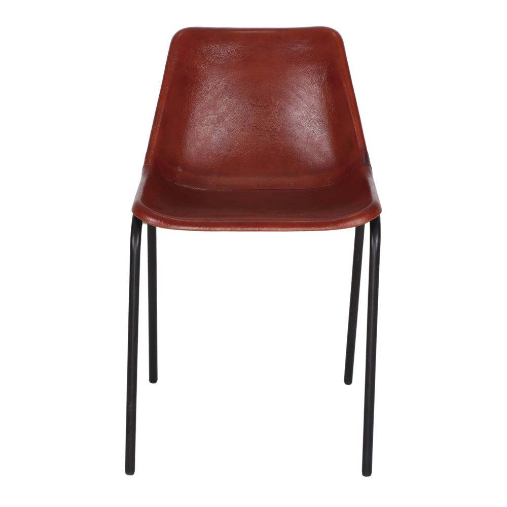 misterwils-chaise-cuir-mali-marron-2 CHAISE EN MÉTAL ET EN CUIR MALI avec structure en acier | Trouvez-la chez MisterWils. Plus de 4000m² d'exposition. 2