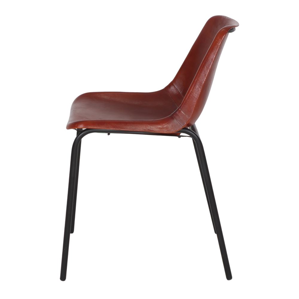 misterwils-chaise-cuir-mali-marron-3 CHAISE EN MÉTAL ET EN CUIR MALI avec structure en acier | Trouvez-la chez MisterWils. Plus de 4000m² d'exposition. 3