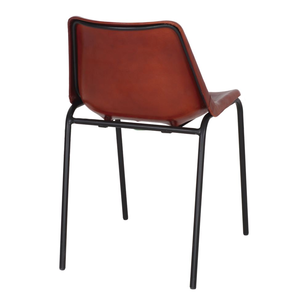 misterwils-chaise-cuir-mali-marron-4 CHAISE EN MÉTAL ET EN CUIR MALI avec structure en acier | Trouvez-la chez MisterWils. Plus de 4000m² d'exposition. 4