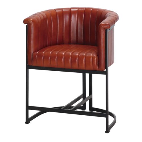 CHAISE EN CUIR STRIKE style industriel/vintage | Trouvez-la chez MisterWils. Plus de 4000m² d'exposition. 1