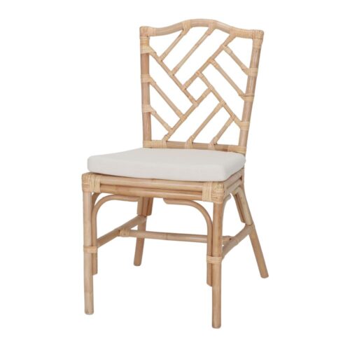 CHAISE EN ROTIN NATUREL VARESE, style Méditerranéen | Trouvez-la chez MisterWils. Plus de 4000m² d'exposition. 1