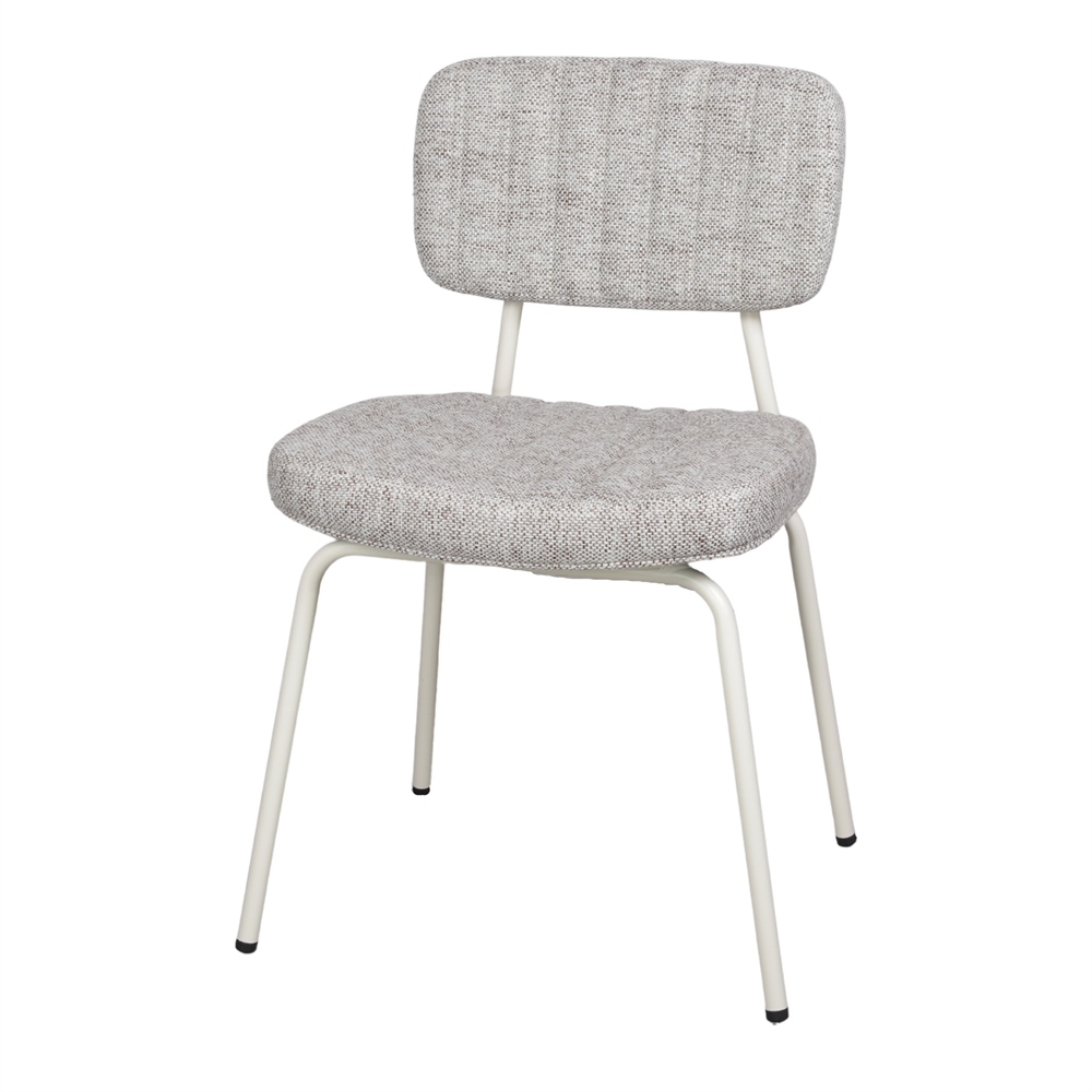 misterwils-chaise-tapissee-carolo-beige-01 CHAISE TAPISSÉE CAROLO style industriel | Trouvez-la chez MisterWils. Plus de 4000m² d'exposition. 1