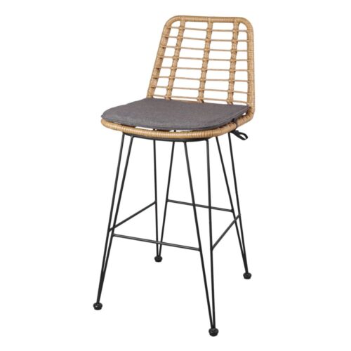 TABOURET EN ROTIN SYNTHÉTIQUE OLBIAC Scandinave| Trouvez-la chez MisterWils. Plus de 4000m² d'exposition. 1