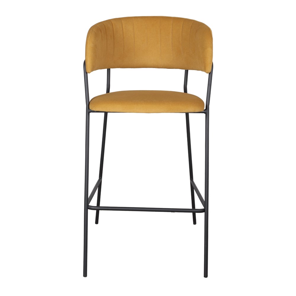 misterwils-tabouret-haut-tapisse-kaiser-moutarde-2 TABOURET HAUT TAPISSÉ KAISER de style Mid Century | Trouvez-la chez MisterWils. Plus de 4000m² d'exposition. 2