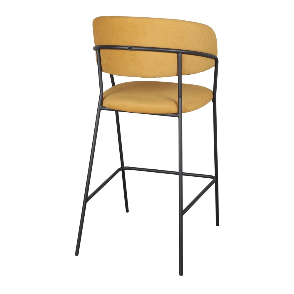 misterwils-tabouret-haut-tapisse-kaiser-moutarde-4 TABOURET HAUT TAPISSÉ KAISER de style Mid Century | Trouvez-la chez MisterWils. Plus de 4000m² d'exposition. 4