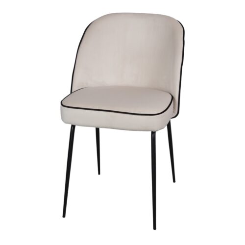 CHAISE TAPISSÉE ARTAKEN style Mid Century | Trouvez-la chez MisterWils. Plus de 4000m² d'exposition. 1