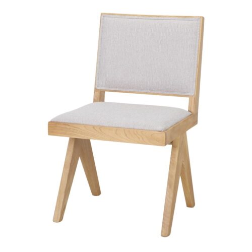 CHAISE EN BOIS TAPISSÉE CLOUDIQ style Contemporain | Trouvez-la chez MisterWils. Plus de 4000m² d'exposition. 4