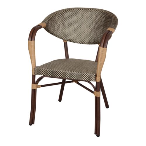 CHAISE D'EXTÉRIEUR ANDREW GOLD de style bistro | Trouvez-la chez MisterWils. Plus de 4000m² d'exposition. 1