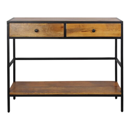 CONSOLE EN BOIS ET EN MÉTAL RIBEN, Industriel | Trouvez-la chez MisterWils. Plus de 4000m² d'exposition. 1