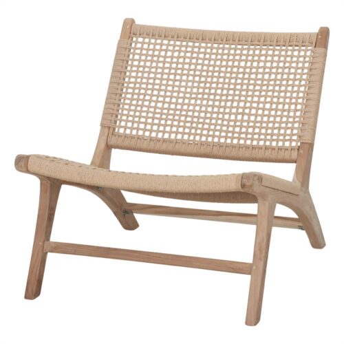 FAUTEUIL EN BOIS THORNE, de type lounge | Trouvez-la chez MisterWils. Plus de 4000m² d'exposition. 4