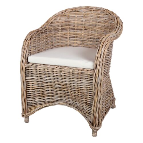 FAUTEUIL EN ROTIN TELMA, style Méditerranéen | Trouvez-la chez MisterWils. Plus de 4000m² d'exposition. 1