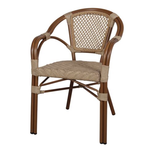 CHAISE EN ROTIN SYNTHÉTIQUE PRISMY style Bistrot | Trouvez-la chez MisterWils. Plus de 4000m² d'exposition. 1