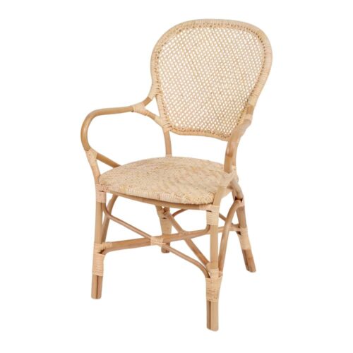 CHAISE EN ROTIN CARVI, de style Bistro | Trouvez-la chez MisterWils. Plus de 4000m² d'exposition. 4