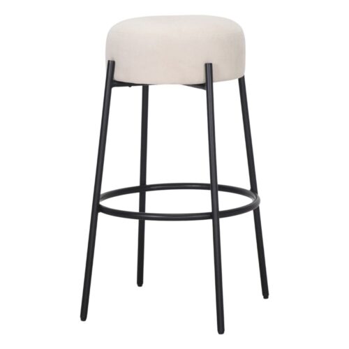 TABOURET TAPISSÉ EN SIMILICUIR COSMO, style Contemporain | Trouvez-la chez MisterWils. Plus de 4000m² d'exposition. 1