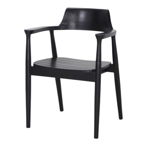 CHAISE EN BOIS SAGGI, de style contemporain noir 1