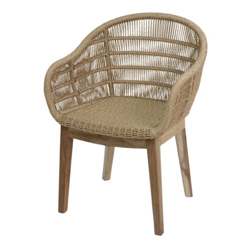CHAISE EN BOIS ET EN CORDE IMBILI, style Méditerranéen | Trouvez-la chez MisterWils. Plus de 4000m² d'exposition. 1