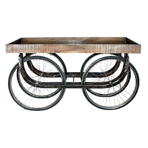 CHARIOT EN BOIS ET EN MÉTAL VELOCAR, style vintage | Trouvez-la chez MisterWils. Plus de 4000m² d'exposition.