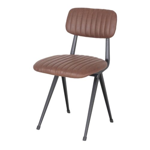 CHAISE EN SIMILICUIR AMSTERDAM, de style Industriel | Trouvez-la chez MisterWils. Plus de 4000m² d'exposition. 1