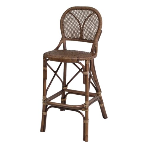 TABOURET HAUT EN ROTIN ETROC, de style Bistro | Trouvez-la chez MisterWils. Plus de 4000m² d'exposition. 1