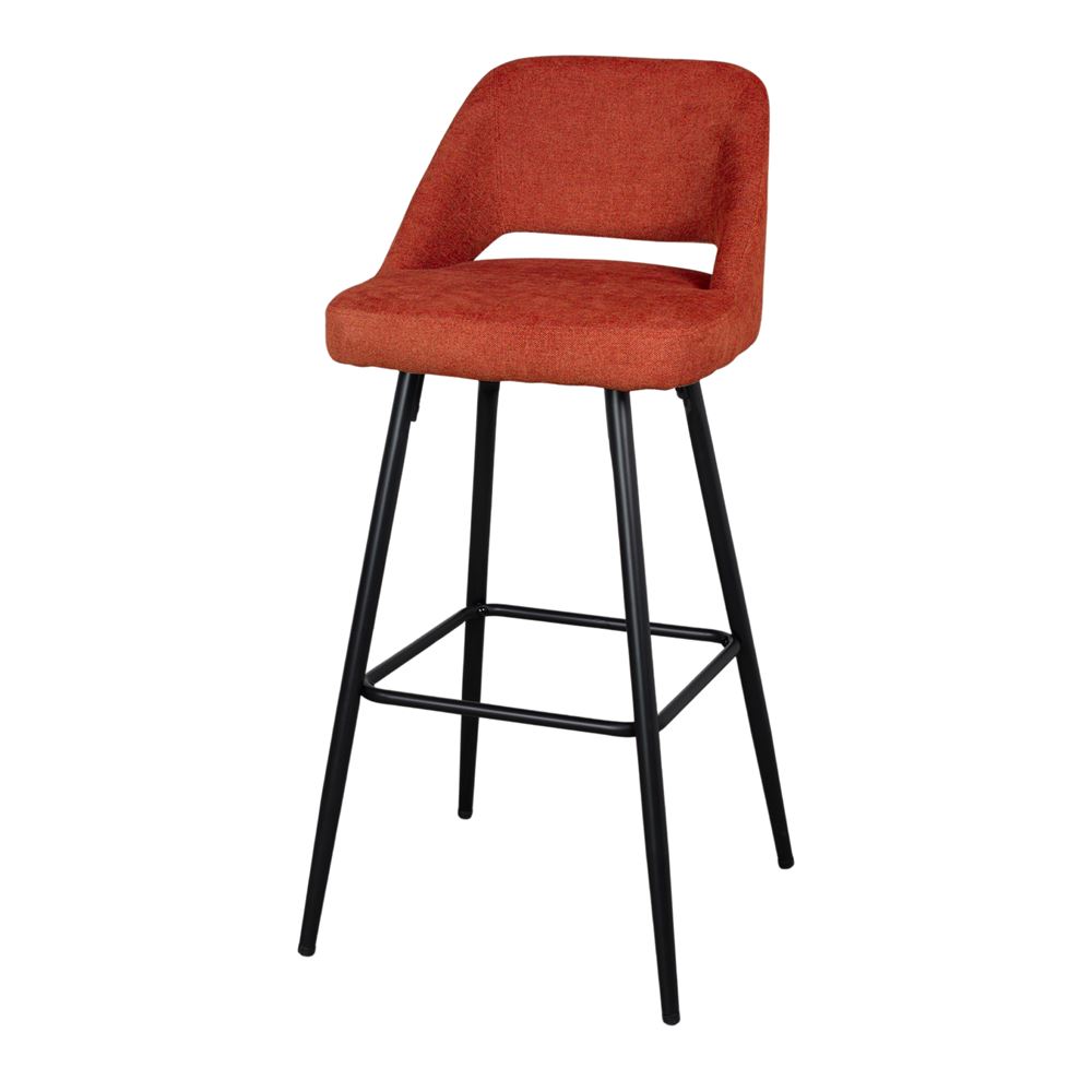 misterwils-tabouret-haut-tapisse-bangasy-terracota TABOURET HAUT TAPISSÉ BANGASY, style Mid Century | Trouvez-la chez MisterWils. Plus de 4000m² d'exposition. 7