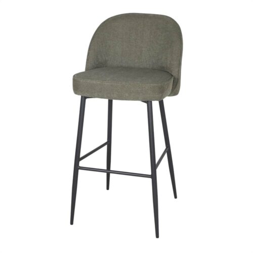 TABOURET HAUT TAPISSÉ ROMY, style Mid Century | Trouvez-la chez MisterWils. Plus de 4000m² d'exposition. 6