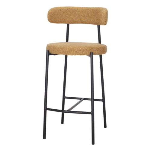 TABOURET HAUT TAPISSÉ ABBOR, de style contemporain | Trouvez-la chez MisterWils. Plus de 4000m² d'exposition. 1