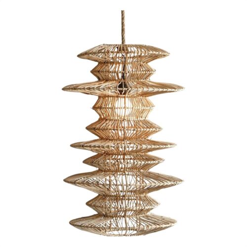 ABAT-JOUR POUR LAMPE EN ROTIN FLOWER, style Méditerranéen | Trouvez-la chez MisterWils. Plus de 4000m² d'exposition.